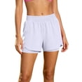 thumbnail image 2 of Sokhug Women's 2-in-1 Elastic Waist Lightweight Breathable Athletic Running Shorts with Pockets, 2 of 6