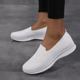 thumbnail image 2 of Women's Slip On Loafer Shoes Mesh Casual Ballet Flat Walking Sneakers Knit Round Toe Casual Memory Foam Shoes, 2 of 6