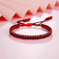 thumbnail image 5 of Handmade Tibetan Buddhist Lucky Rope Bracelets Bangles Black & Red Thread Adjustable Knots Bracelet For Women Men Wrist Jewelry, 5 of 5