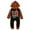 Black, variant on Mercatoo Baby First Halloween Outfit Pumpkin Bat Graphic Striped 𝐇ooded Romper I𝐧fant Cute Comfort Trendy 𝐎ne-Piece Jumpsuit