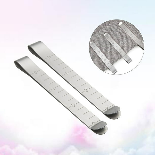 unbranded 20Ud Clipes De Acero Inoxidable Para Dobladillos Con Grabada Y Resistente Plata