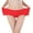 Red M, variant on Women Plus Size Stretchy Seamless Solid Color Middle Waist Underwear Panties