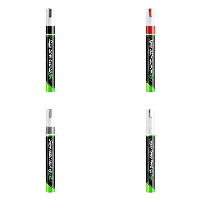 WUSUOWEI 4PCS Marker Pen,5ML,Stone Monument Pen,Paint Pen,Inscription Restoration Pen,Restoring Faded Stone Inscriptions,Stone Touchup Pen,for Faded Stone,Ceramic,Stone,Crafting,Metal