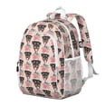 thumbnail image 2 of Rottweiler and Flower Backpack for School,Cute School Bag,Schoolbag with Adjustable Shoulder Straps & Padded Back,15"x11.42"x5.5", 2 of 6