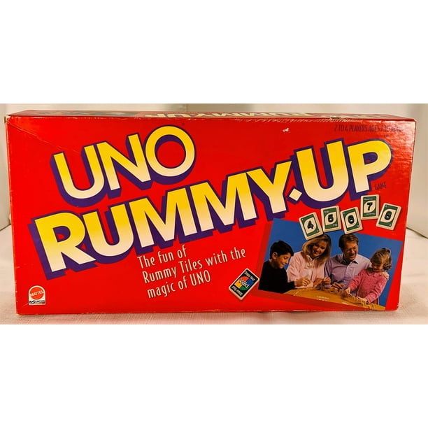 Uno Rummy Up Game 1993 Mattel Great Condition Walmart Com Walmart Com