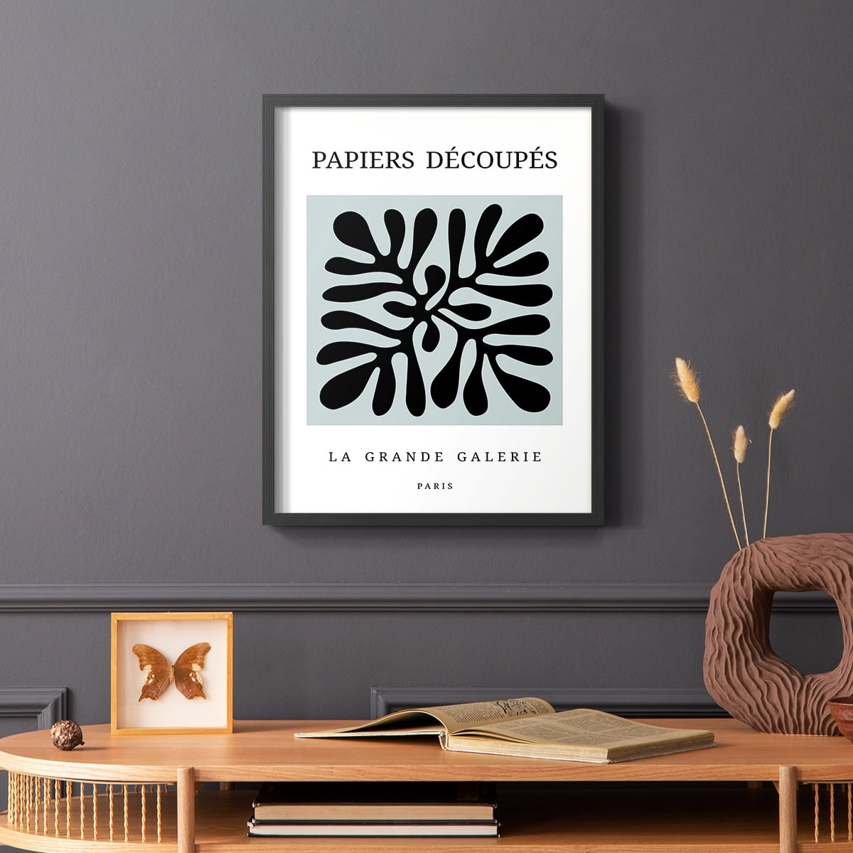 Matisse CCCXCII in Black Solid Wood 11 x 14 Framed Print