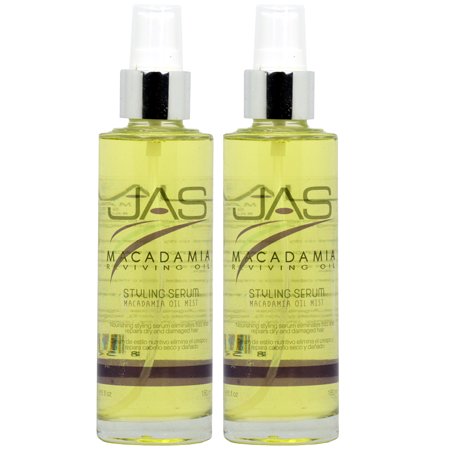 JAS Macadamia Reviving Oil Styling Serum 6-ounce (Pack of 2)