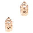 thumbnail image 1 of Guardoinrt Electroplated Metal Birdcage Shape Tea Light B- Candle Holder Rose Gold Type E 2Set, 1 of 6