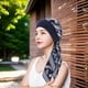 thumbnail image 5 of Soft Silky Women Turban Hat with Elastic Wide Band Vintage Printed Multiuse Bonnet Caps Headwrap for Daily Use, 5 of 5