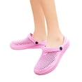 thumbnail image 4 of Men Slipper Solid Clogs Lightweight Eva Casual On Clogs Clogs Men Women Lightweight Garden Shoes Mules Unisex Garden Clogs Sandals Pink CN:40/US:7.5, 4 of 9