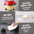 thumbnail image 3 of Nostalgia 6 qt Countertop Popcorn Machine, Stainless Steel Stirring Popcorn Popper with Vented Lid, Red, 3 of 9