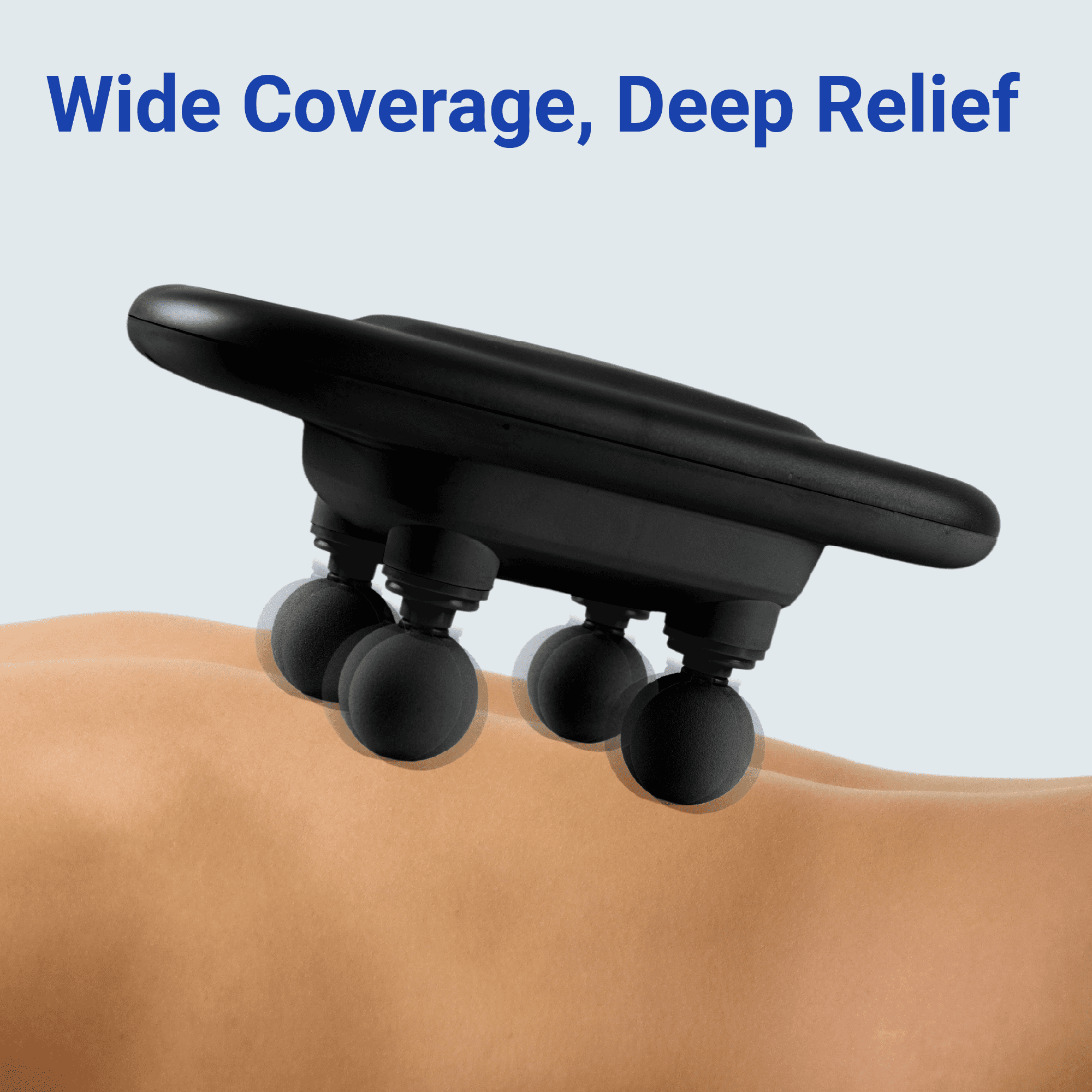 Daiwa Felicity Max Pro Lite Four-Headed Cordless Massager – 4 Deep Kneading Nodes, 6 Intensity Levels, Rechargeable Type-C, Lightweight Portable Body Massager for Neck, Back & Legs