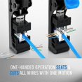 thumbnail image 3 of Network Module Wire Cutter RJ45 Module Frame Wire Cutter Tool Termination for 4-Pair UTP Jacks(Yell, 3 of 5