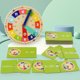 thumbnail image 4 of Reloj de madera - Enseñe a los niños el reloj - Juegos educativos multi, 4 of 5