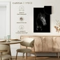 thumbnail image 4 of Elephant Stock Black Horse In The Dark Wall Art - Vertical Canvas Wall Art - Living Room Wall Decor - Animal Canvas - Black And Gray Decor - 8" x 12", 4 of 4