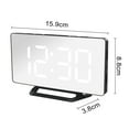 thumbnail image 4 of YAOMOBB Automatic Half-brightness Function Alarm Clock LED Alarm Clock Digital Display Adjustable Brightness Clear Numbers Modern Alarm Clock for Home and Office Decor, 4 of 6