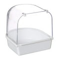 thumbnail image 2 of HEVIRGO Pet Bird Parrot Transparent Bathing Tub Bathtub Shower Box Hanging Cage Decor, 2 of 9
