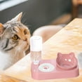 thumbnail image 4 of yotijay Pet Bowl Dog Cat Food Water Bowl Pet Dishes, Pet Feeder Pet Feeding Bowl Pet Food Feeder for Cats or Small Dogs - Bowls Double Pink, 4 of 9