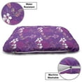 thumbnail image 3 of Garden Art Pet Bed, Wedding Themed Exotic Tropical Flowers and Leaves Summer, Chew Resistant Pad for Dogs and Cats Cushion with Removable Cover, 24" x 39", Violet Magenta, by Ambesonne, 3 of 4