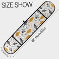thumbnail image 3 of Dailycode Double Sided Oven Mitt with Loop Heat Resistant Kitchen Long Potholders 7" x 35" Hand Drawn Doodle Fish, 3 of 6