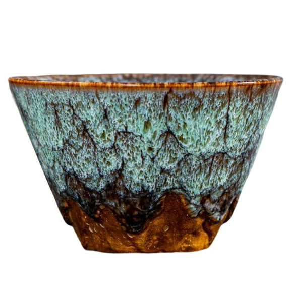 Chinese Ceramic Tea Cup Handmade 5 Ounce Mug Stware Attractive Single green