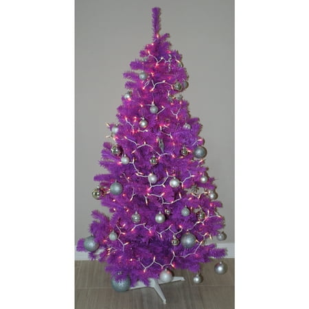 Homegear 6FT Artificial Purple Christmas Tree Xmas