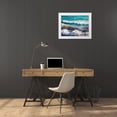 thumbnail image 3 of Boho Hue Studio 18x15 White Modern Wood Framed Museum Art Print Titled - Ocean Roll, 3 of 4