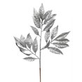 thumbnail image 1 of Vickerman L194507 21 in. Silver Glitter Bay Leaf Spray - 12 per Bag, 1 of 1