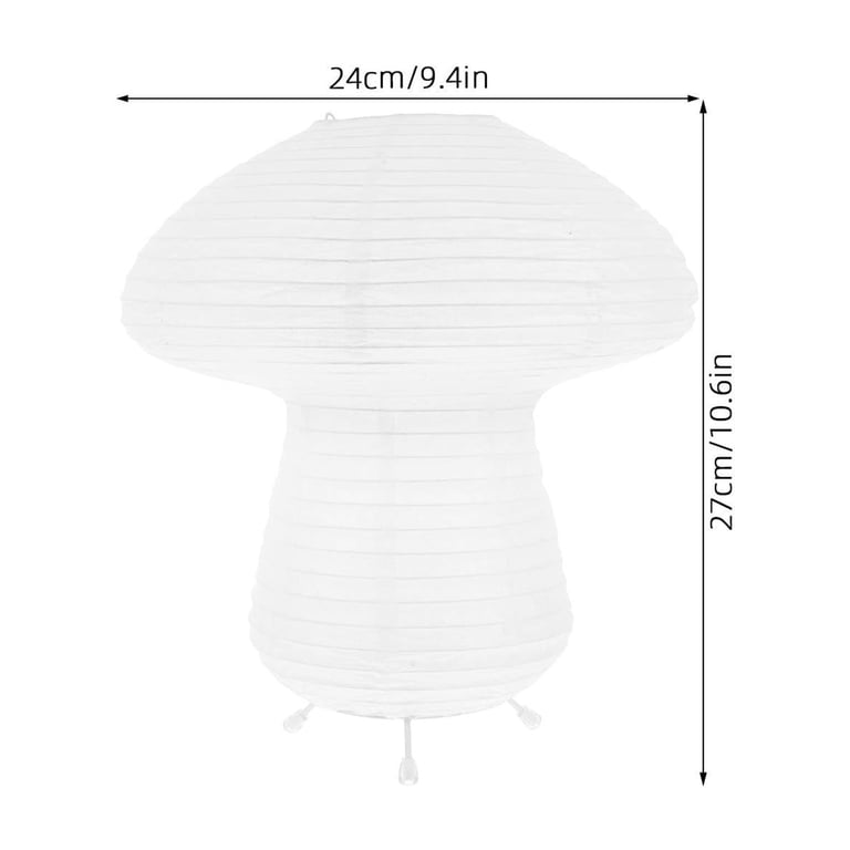 Paper Report On Table Milisten Foldable Cute Mushroom Paper Table Lamp with Warm Light, White ...