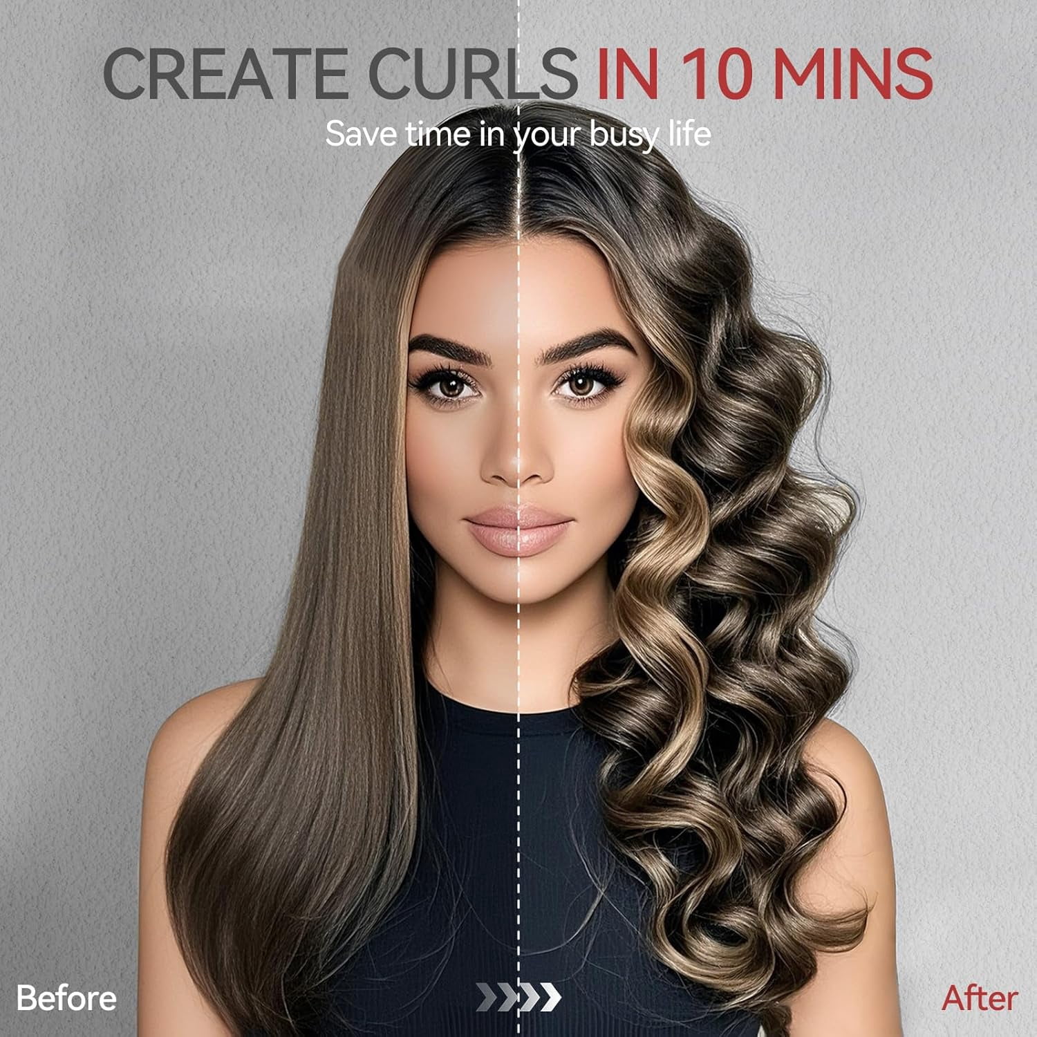 Cordless Curling Iron, Rechargeable Mini USB Curler,4000mAh Wireless Curling Wand with 3 Temps Settings(302-356°F),Portable Travel Hair Curler Hair Styler for Short & Long Hair