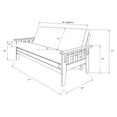 thumbnail image 4 of Kodiak Furniture Tucson Wood Futon Frame in Rustic Walnut Brown, 4 of 5