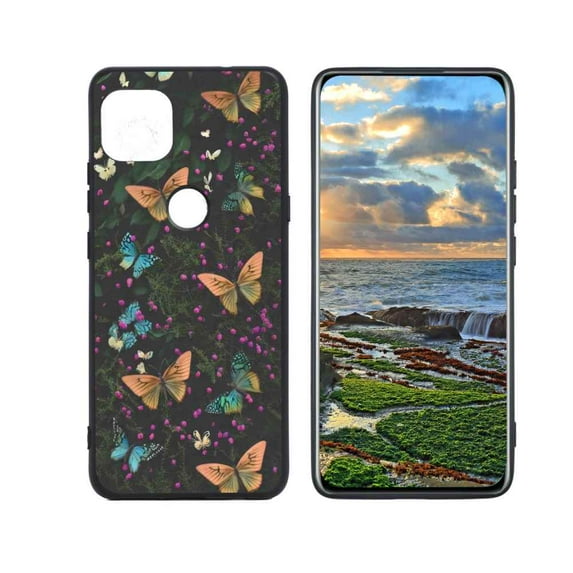 Butterflies-Witchy-Goth-Cottagecore-Forest-1 Phone Case, Degined for Motorola G 5G Case Men Women, Flexible Silicone Shockproof Case for Motorola G 5G