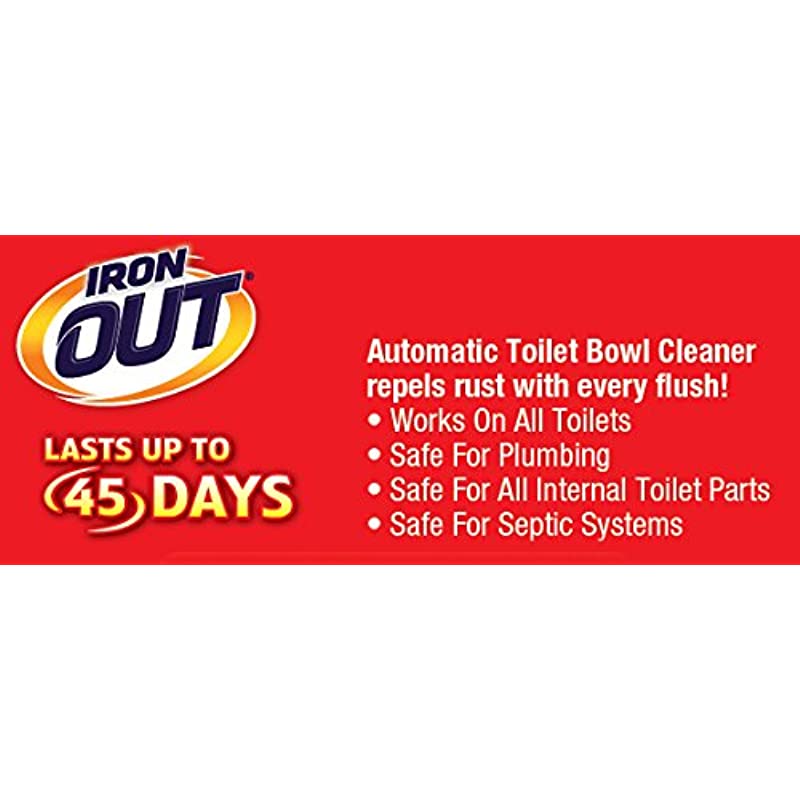 Iron OUT Automatic Toilet Bowl Cleaner, Repel Rust and Hard Water Stains with Every Flush