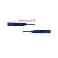 thumbnail image 5 of INSPIRE CHIC Unisex Solid Color Flat 0.4'' Wide Ribbon Shoelaces 2 Pairs 110cm/43.3" Navy Blue, 5 of 6
