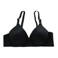 thumbnail image 5 of Lixiuxyad Plus Size Full Coverage Wireless Bras For Comfortable Support Non Padded Breathable Everyday Soft Cup Bra,Bras for Women Black 36, 5 of 6