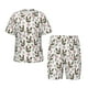 thumbnail image 1 of Balery Flowe Rooster Conjunto de Pijama Infantil de Manga Corta con Estampado – Ropa de Dormir de Algodón Suave-Large, 1 of 6