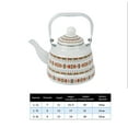thumbnail image 5 of Enameled tea kettle in vintage style, with spout kettle, enamel kettle for induction cooker gas stoves, for induction, gas stove, wood stove coffee machine water jug, 5 of 5