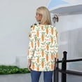 thumbnail image 3 of HAVUITYY Easter Printed Women's Sweaters, 3/39 Sleeve Crew Neck Womens Tops, Spring Going Out Easter Shirts for Women Wear & Gifts, 3 of 5