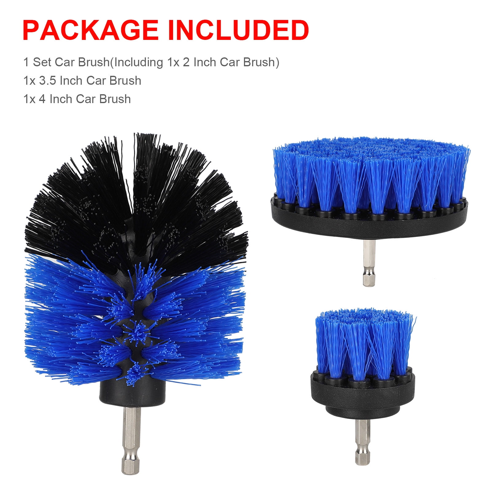 Drill Brush Set 3/8/12 pc Tile Grout Power Scrubber Cleaner Spin Tub Shower  Wall - Redstag Supplies