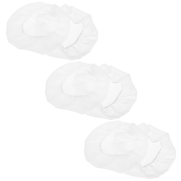SEWCHICS 6pcs White Adjustable Chef Hats Greaseproof Kitchen Caps Hair Cooking Caps