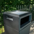 thumbnail image 4 of Kobi 24 Gallon Indoor / Outdoor Waste Bin with Metal Ashtray Insert, Black, 4 of 5