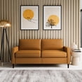 thumbnail image 3 of Desert Fields Altus Sofa, Camel Faux Leather, 3 of 9