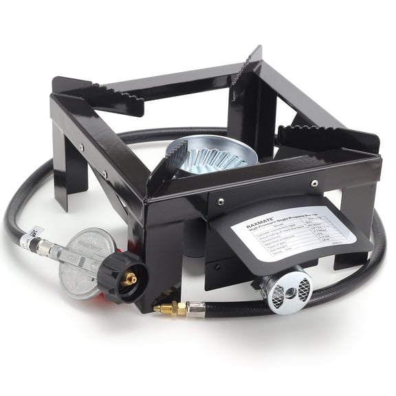 80,000 BTU High-Pressure Portable Gas Burner, 4.6 Lbs Ultra-Lightweight Camping Stove & Turkey Fryer, Outdoor Cooker