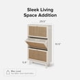 thumbnail image 3 of mopio Hannah Shoe Cabinet (White), 3 of 5