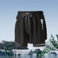 thumbnail image 1 of ZIORGSHF Adult Men's Swimming Trunks 2025 Summer New Double Layer Anti-embarrassment Men's Swimsuit Plus Size Three-point, 1 of 4