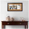 thumbnail image 2 of ArtToFrames Collage Photo Picture Frame with 3 - 5x7" Openings, Framed in Black with Amber and Black Mats (CDM-3926-24), 2 of 8