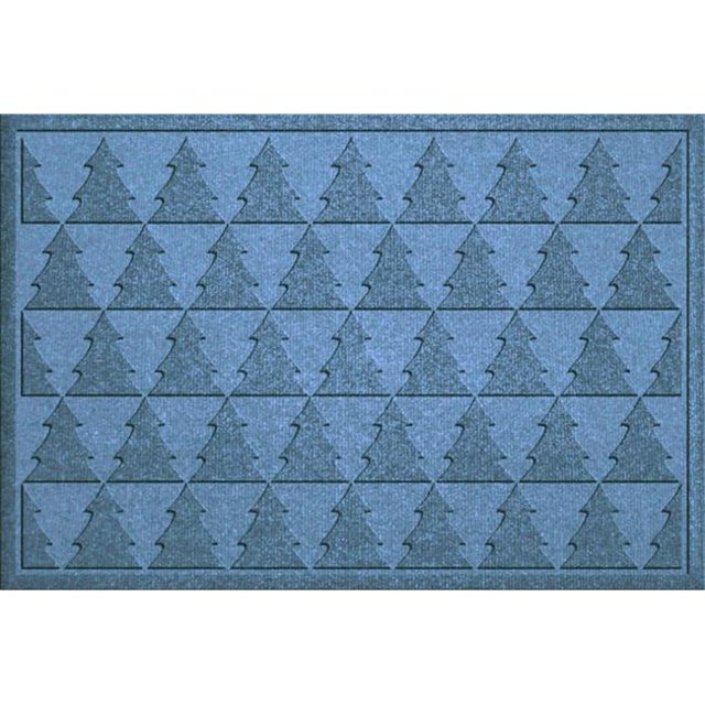 867580023 Water Guard Pine Trees Mat in Bluestone - 2 ft. x 3 ft.