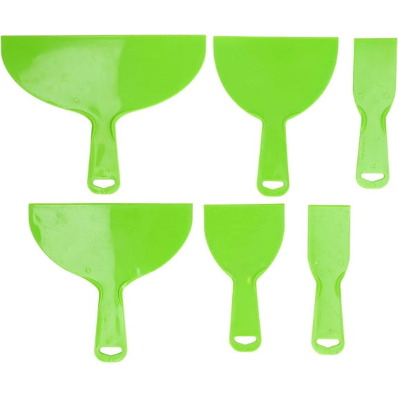 6Pcs Putty Knife, Variety Size Pack, Putty Knife Set, ABS Spackle Taping Scraper Accessory Set Kit for Paint Wallpaper