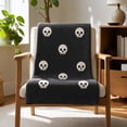 thumbnail image 5 of LOWLHOME Halloween White Ghost Throw Blanket, Soft Ghost Throw Blanket, Plush Fuzzy Reversible Blankets for Bed Sofa Couch Livingroom, 40"x28", 5 of 5
