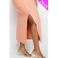 thumbnail image 3 of Ribbed Long Cami Dress with Side Slits, designed for plus sizes, 3 of 9